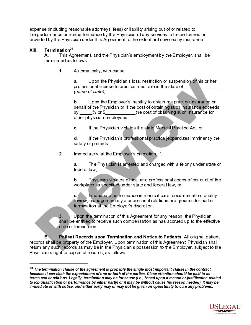Get Annotated Model Pro-Employer Physician Employment Agreement Preview Annotated Model Pro-Employer Physician Employment Agreement