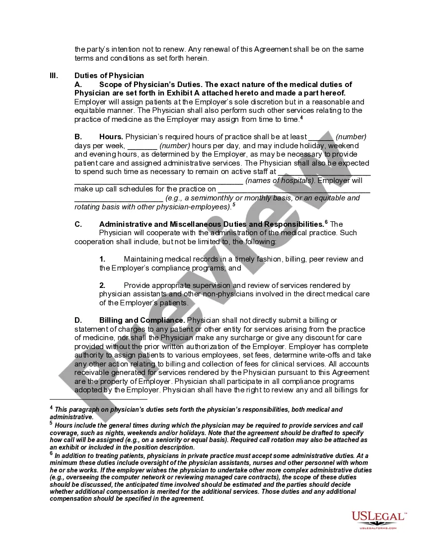 Get Annotated Model Pro-Employer Physician Employment Agreement Preview Annotated Model Pro-Employer Physician Employment Agreement