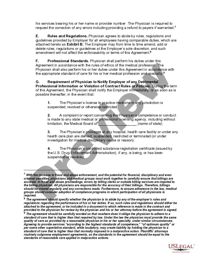 Get Annotated Model Pro-Employer Physician Employment Agreement Preview Annotated Model Pro-Employer Physician Employment Agreement