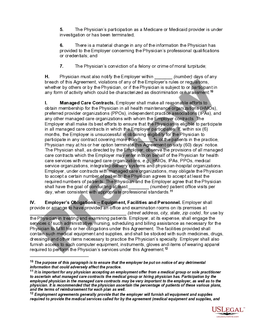 Get Annotated Model Pro-Employer Physician Employment Agreement Preview Annotated Model Pro-Employer Physician Employment Agreement