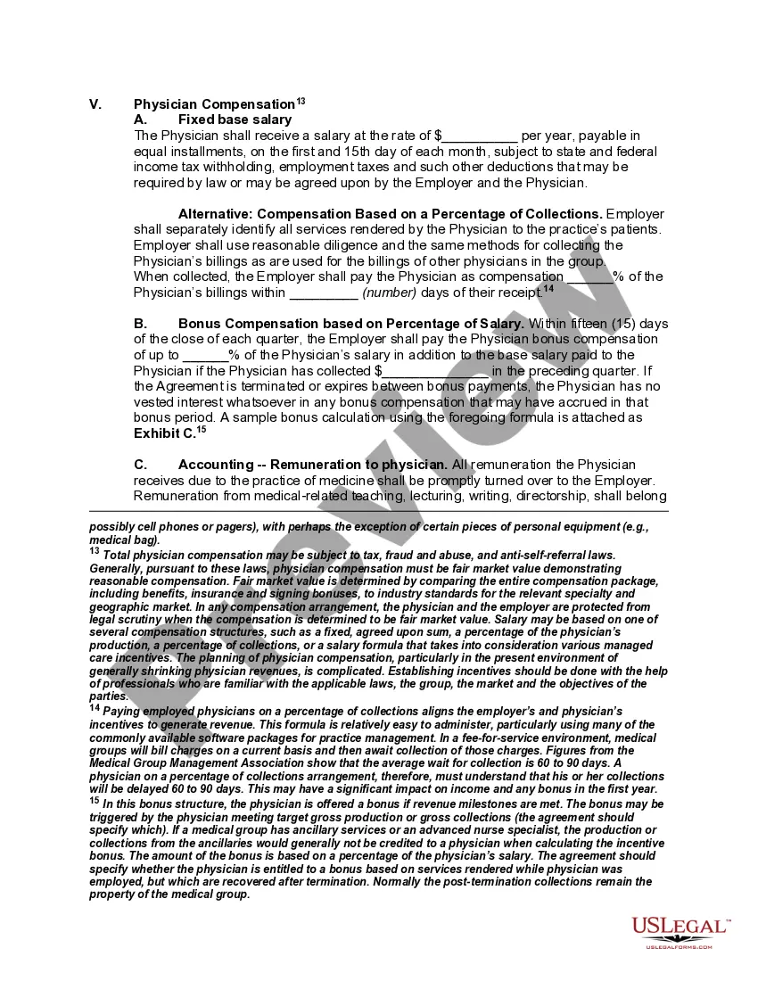 Get Annotated Model Pro-Employer Physician Employment Agreement Preview Annotated Model Pro-Employer Physician Employment Agreement