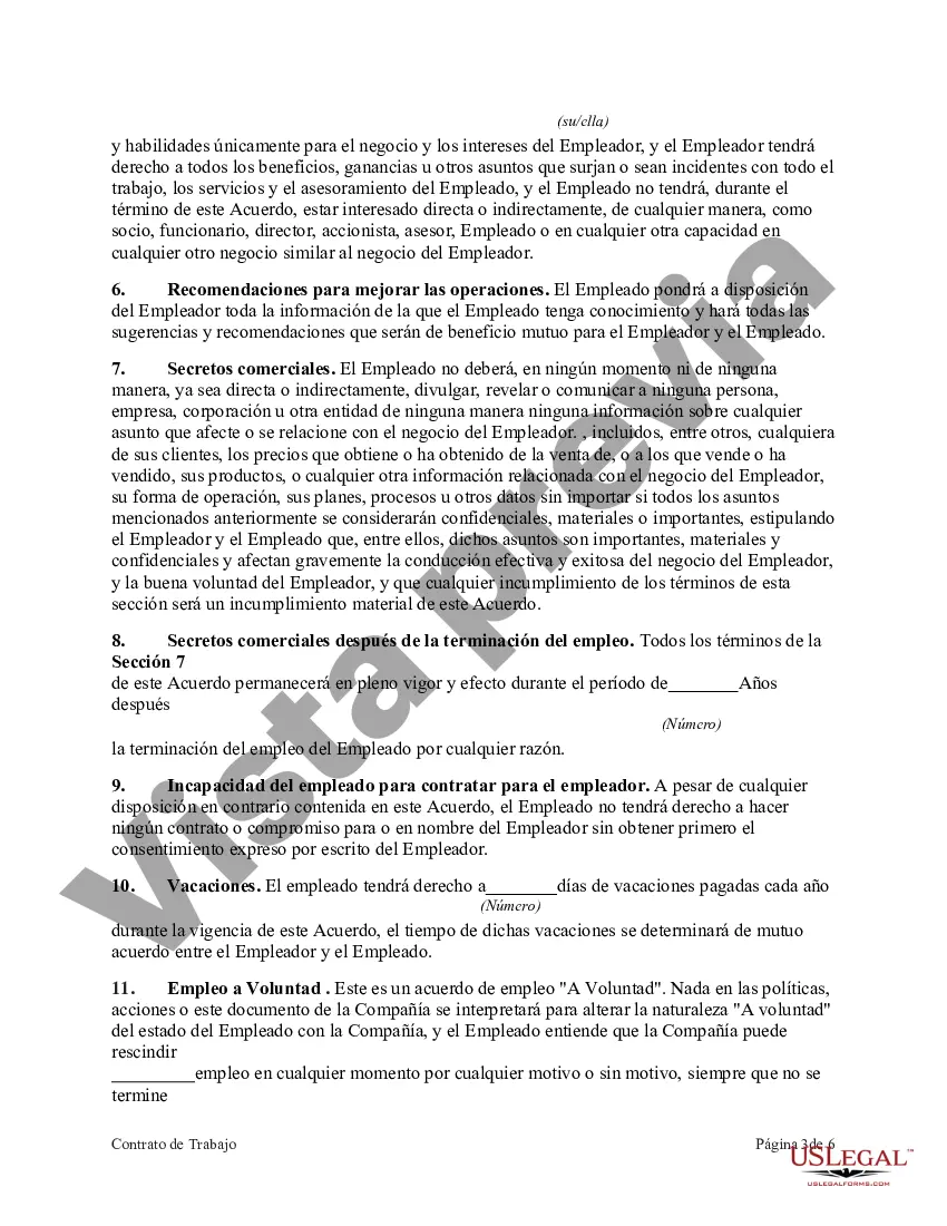 Preview Acuerdo de Empleo para Programador de Capacitación en Ingeniería Senior Líder de Proyecto