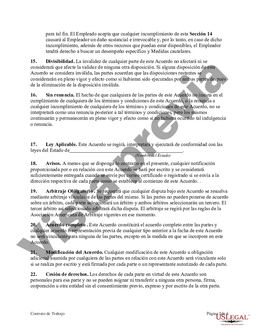 Preview Acuerdo de Empleo para Programador de Capacitación en Ingeniería Senior Líder de Proyecto