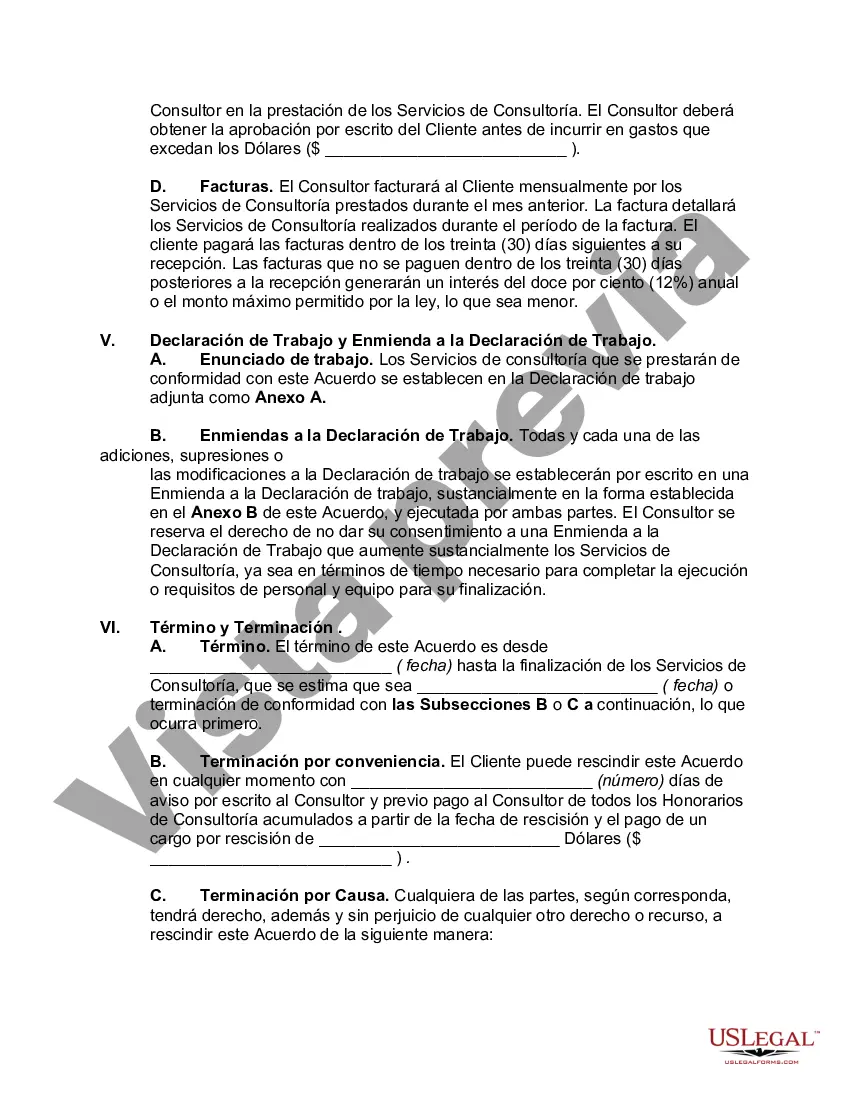 Preview Acuerdo de consultoría de software