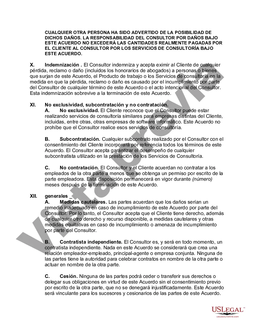 Preview Acuerdo de consultoría de software