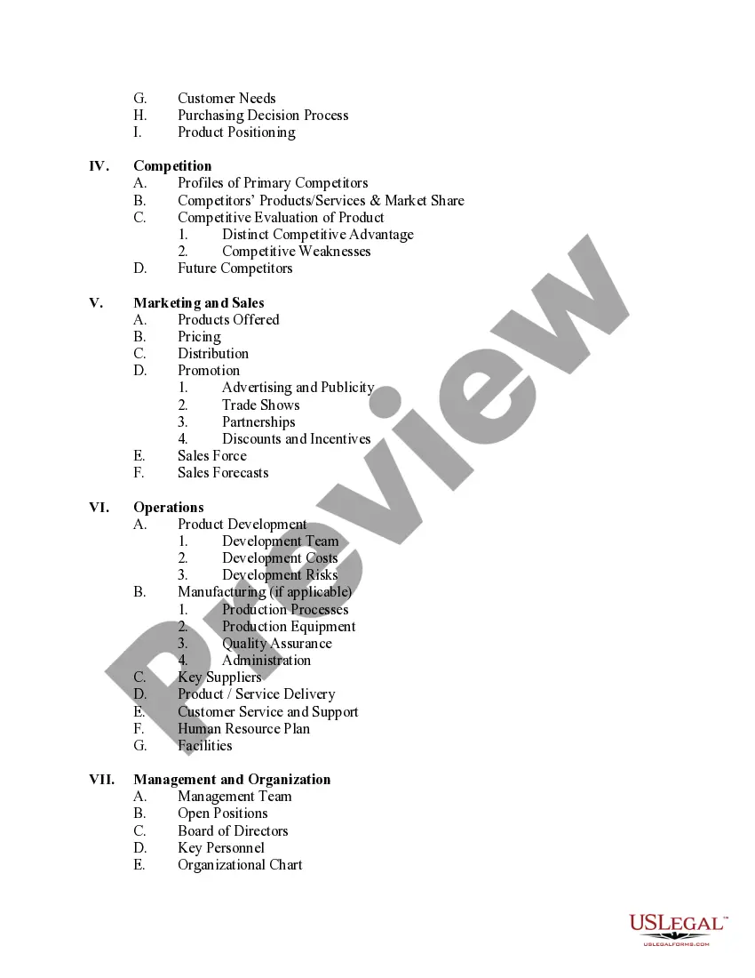 Get Sample Business Plan Outline Preview Sample Business Plan Outline