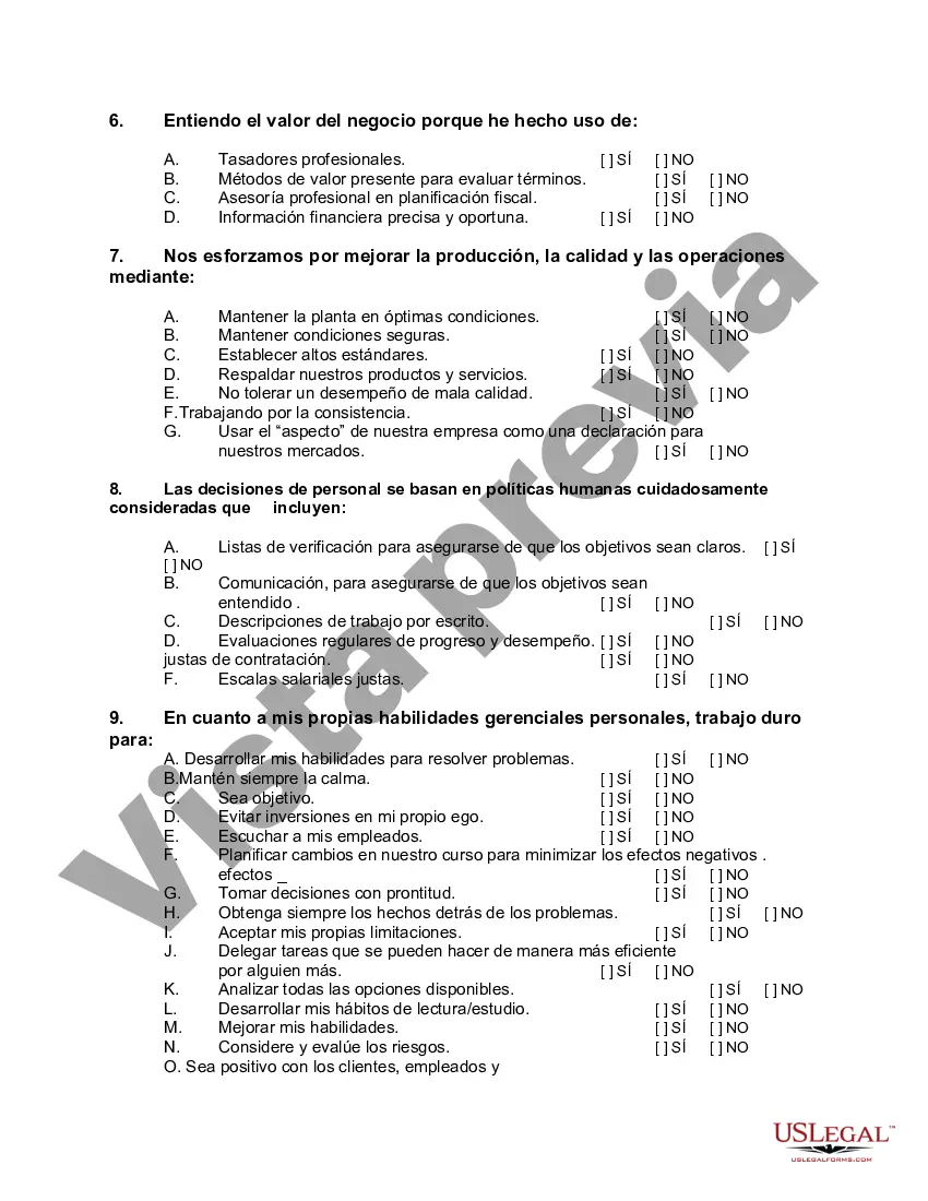 Preview Hoja de trabajo - Evaluación del desempeño de la gestión