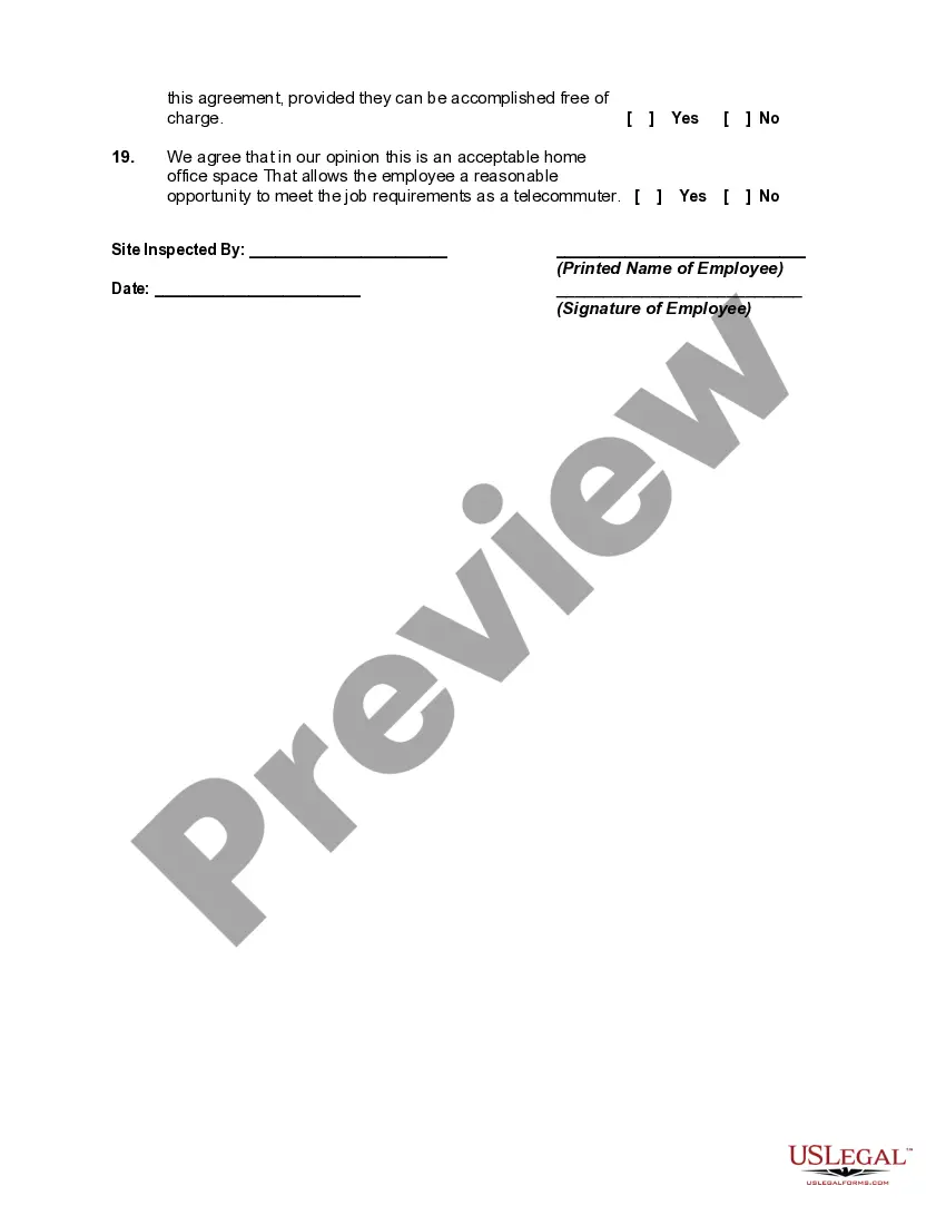 Preview Worksheet - Telecommuting