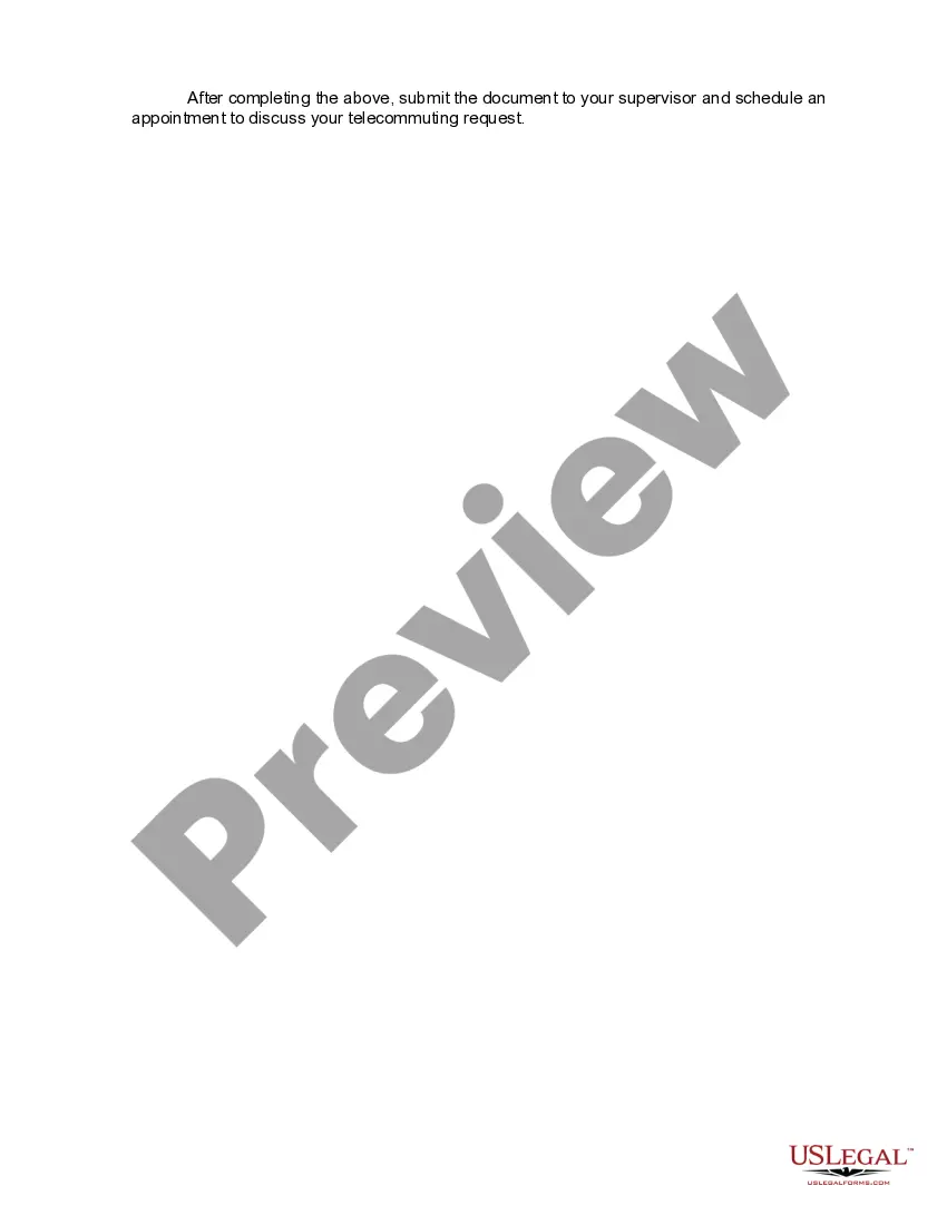 Get Telecommuting Worksheet Preview Telecommuting Worksheet