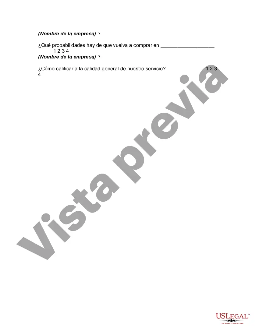 Preview Encuesta de escala de calidad