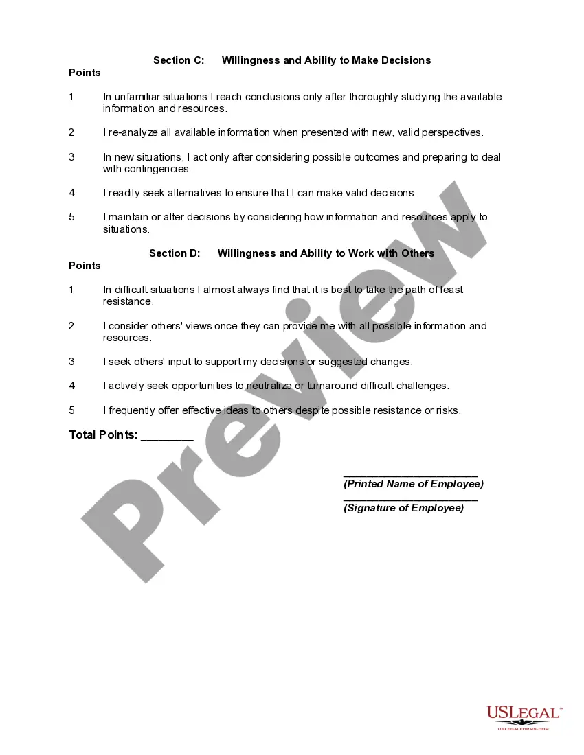Get Personal Flexibility Skills Test Preview Personal Flexibility Skills Test