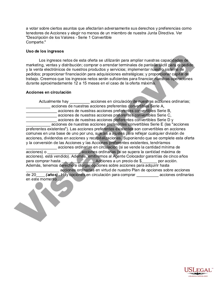 Preview Ejemplo de Memorándum de Colocación Privada