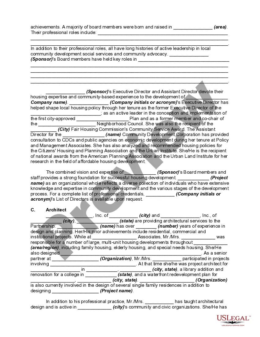 Preview Offering Memorandum - Limited Partnership