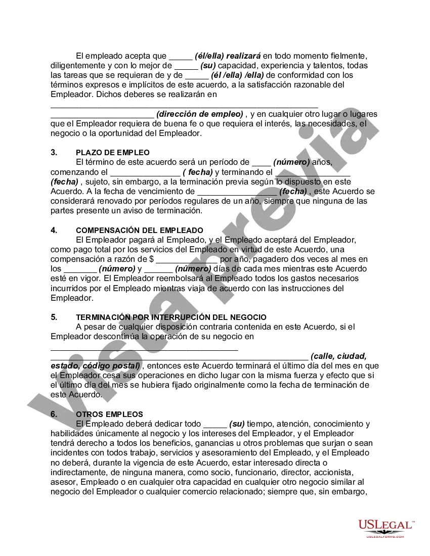 Preview Forma general de contrato de trabajo