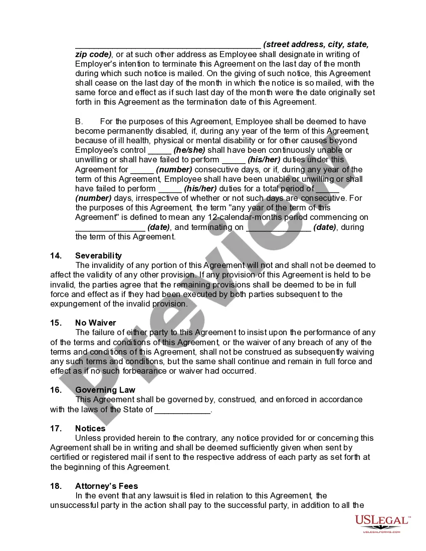 Get General Form of Employment Agreement Preview General Form of Employment Agreement