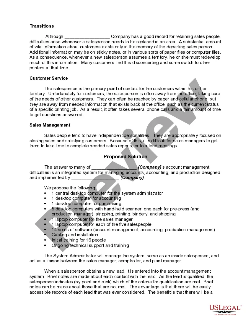 Get Sample Sales Proposal Preview Sample Sales Proposal