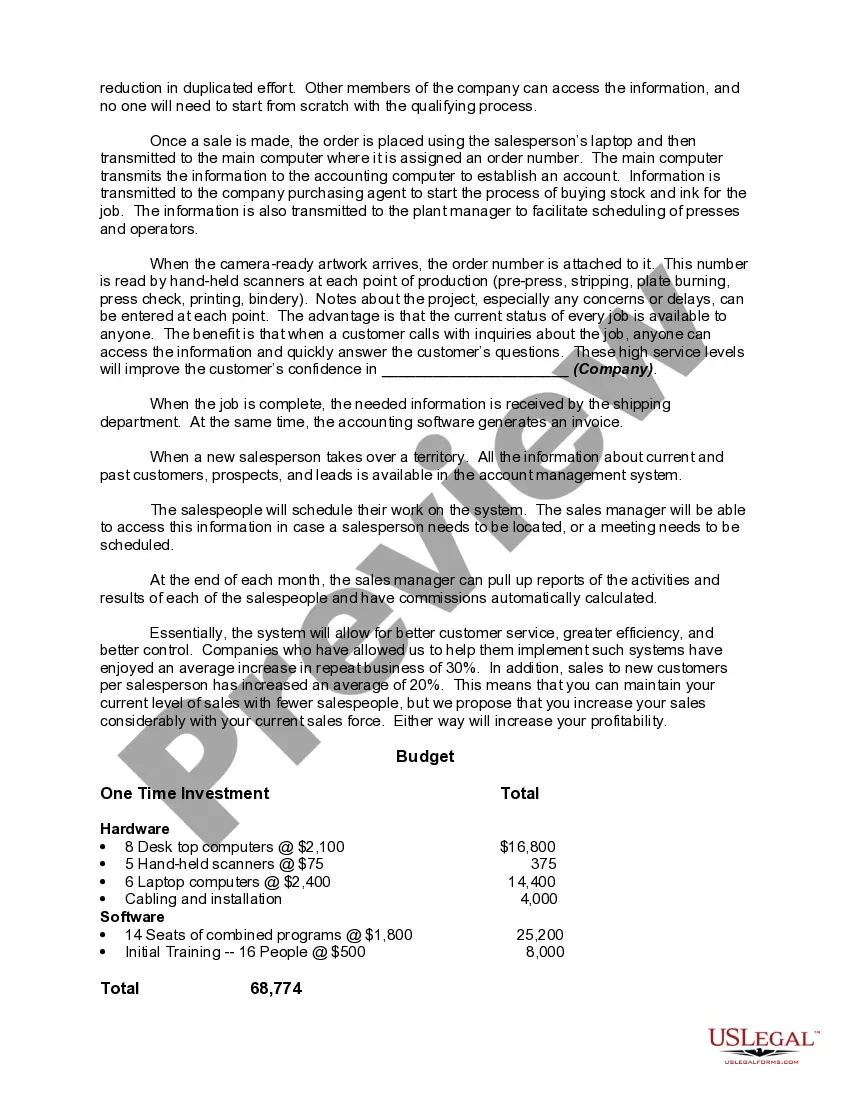 Get Sample Sales Proposal Preview Sample Sales Proposal