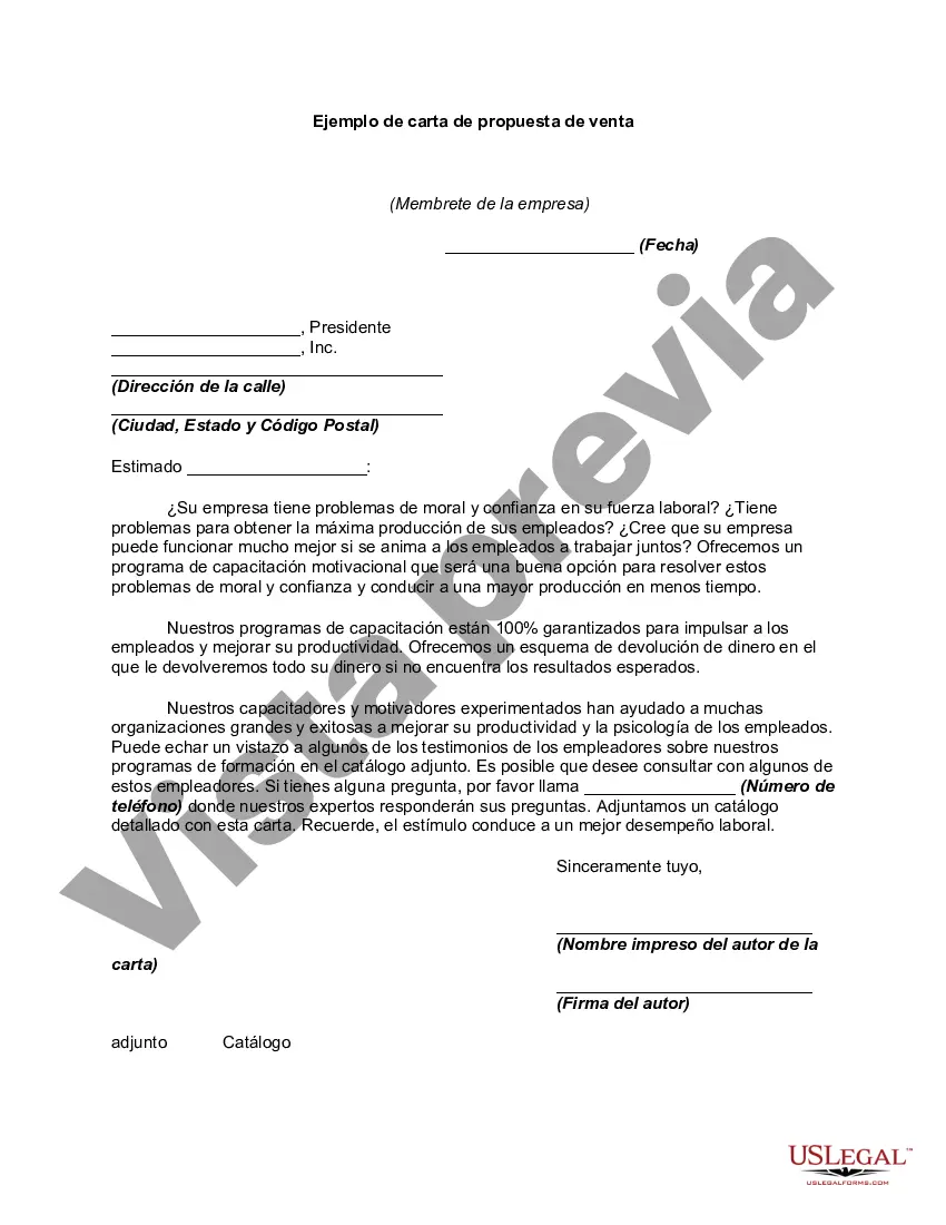 Preview Ejemplo de carta de propuesta de venta