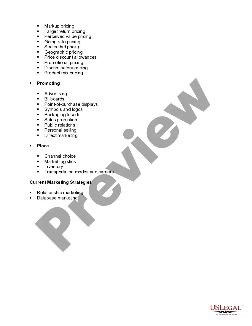Get Possible Marketing Strategies Preview Possible Marketing Strategies