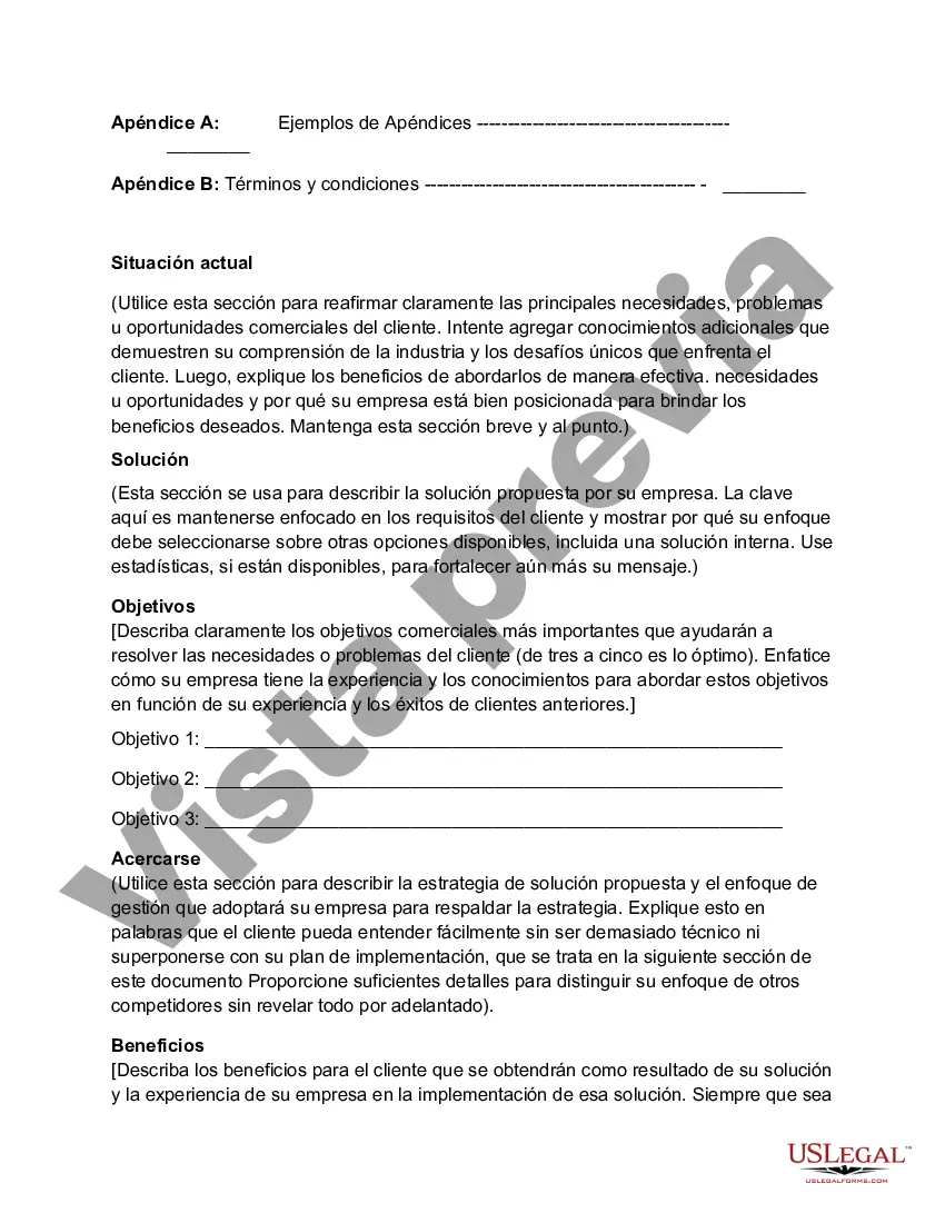 Preview Plantilla de plan de marketing