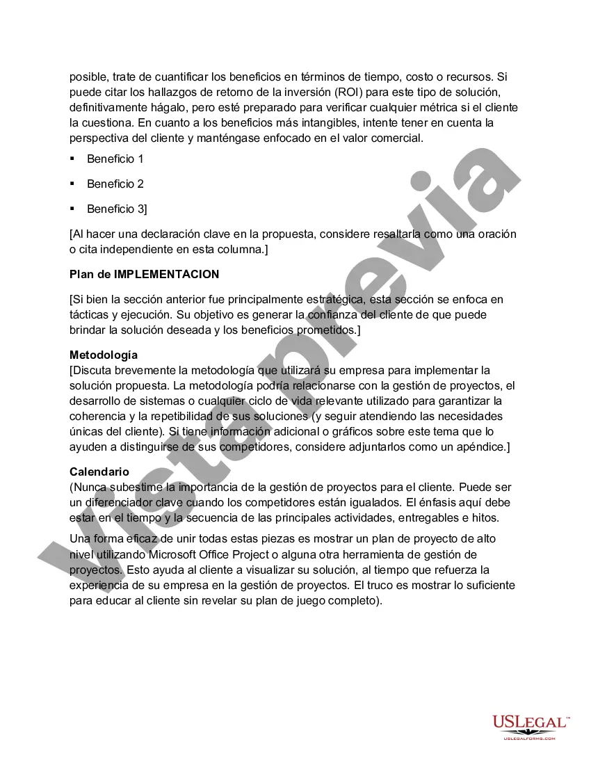 Preview Plantilla de plan de marketing