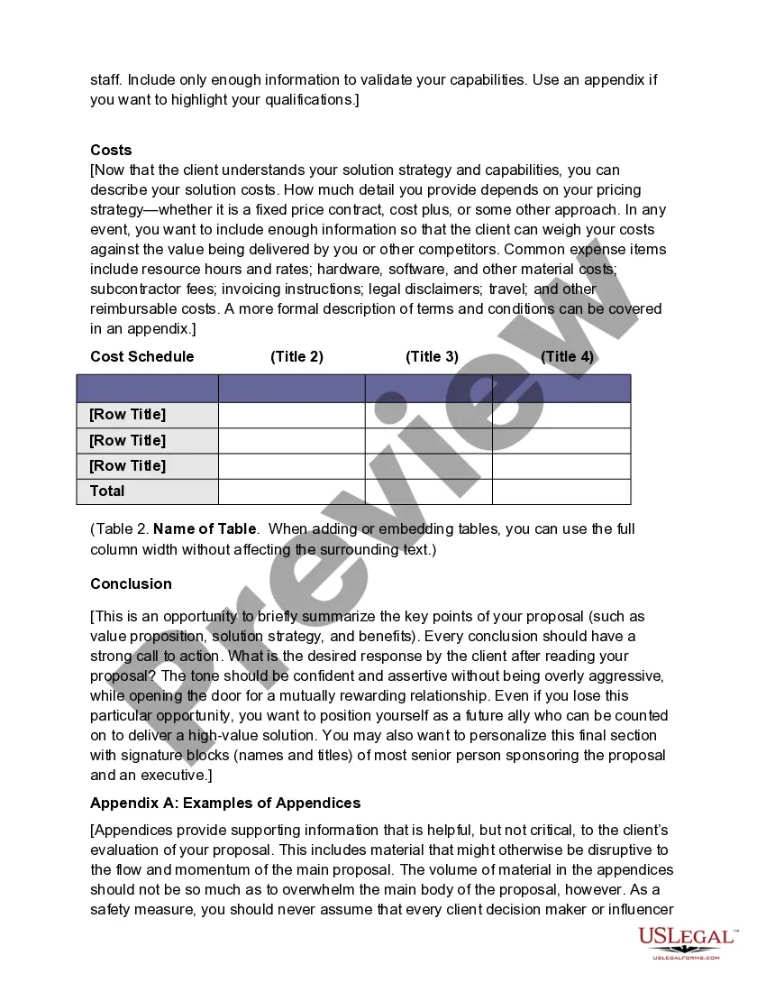 Preview Marketing Plan Template