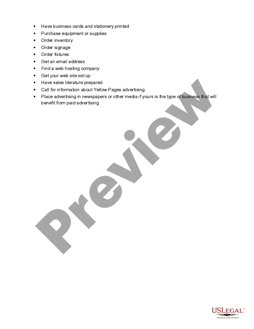 Get Business Start-up Checklist Preview Business Start-up Checklist