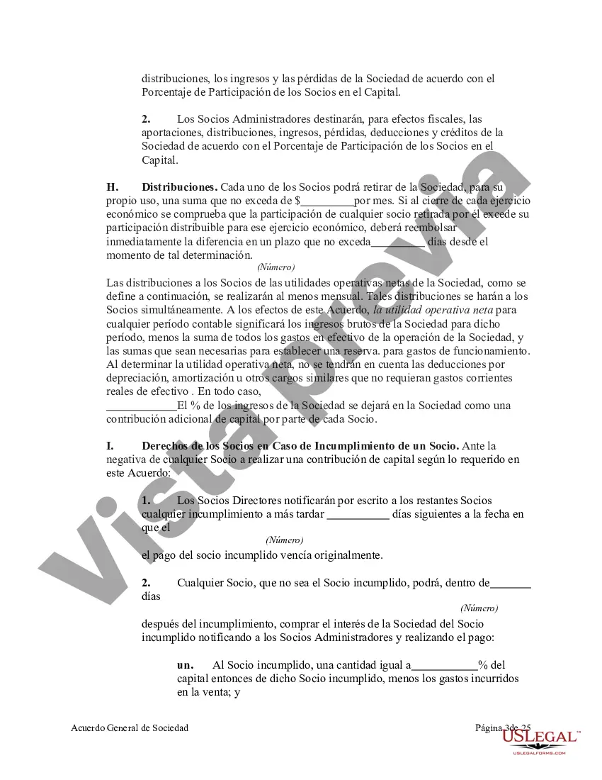 Preview Acuerdo de sociedad general con socios gerentes y funcionarios