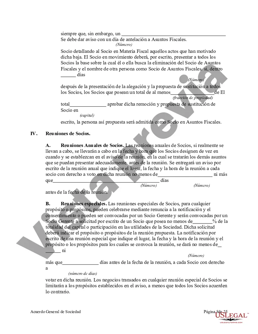 Preview Acuerdo de sociedad general con socios gerentes y funcionarios