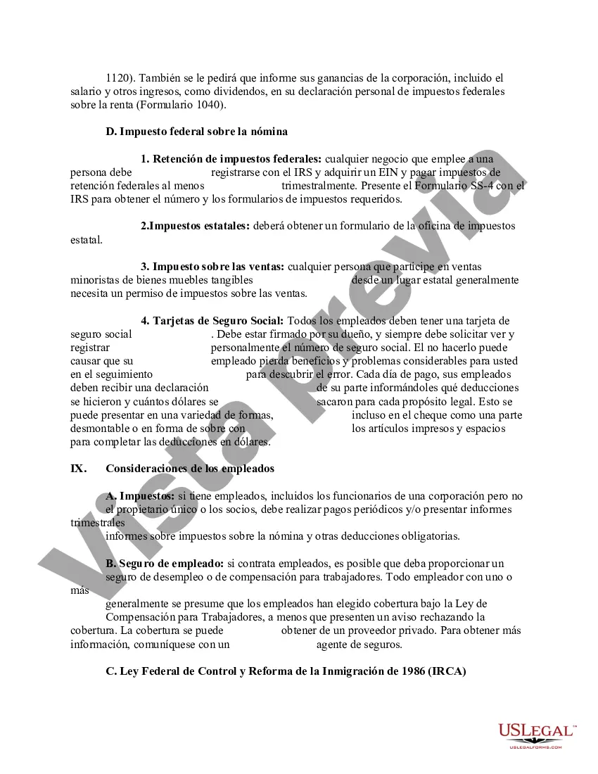 Preview Lista de verificación - Inventario de cumplimiento legal de pequeñas empresas
