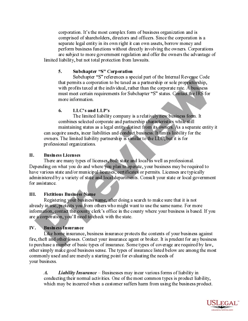 Get Checklist - Small Business Legal Compliance Inventory Preview Checklist - Small Business Legal Compliance Inventory