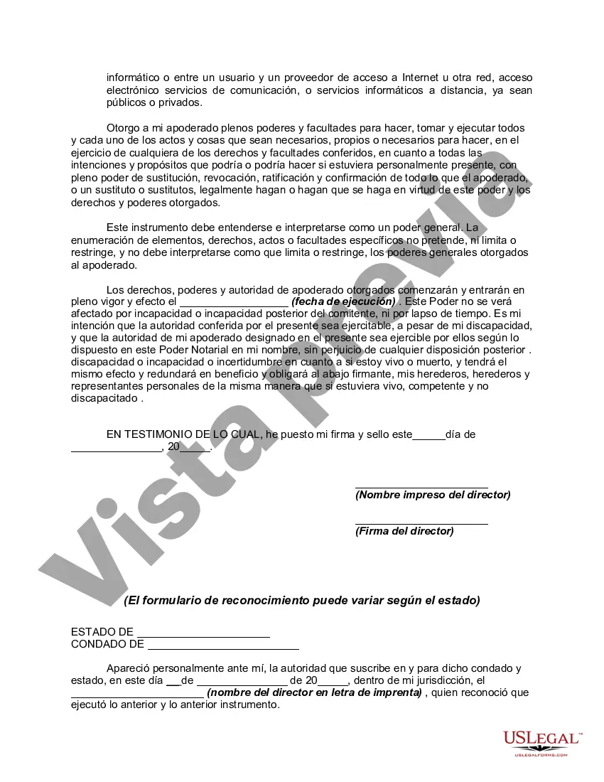 Preview Poder General para Operaciones de Cuentas Bancarias