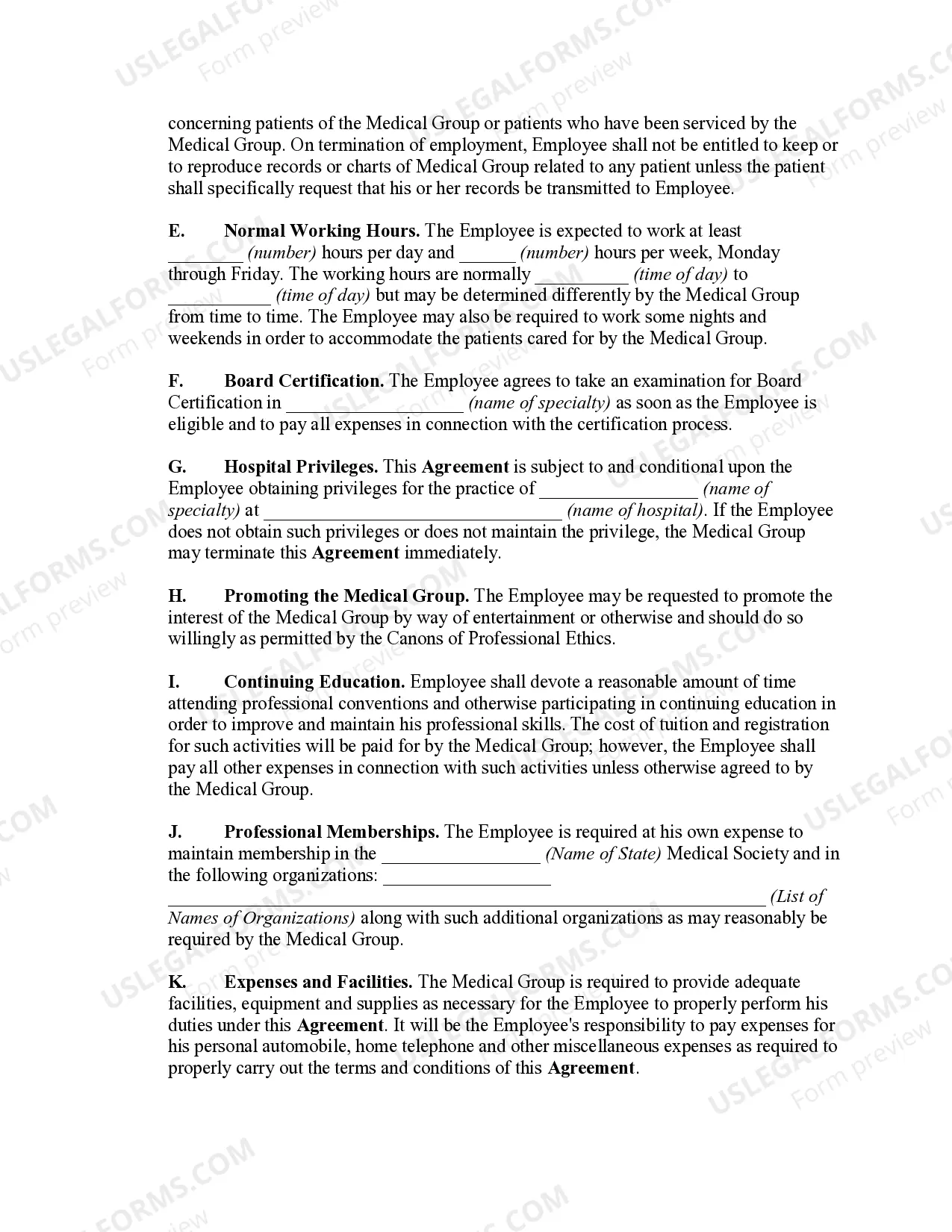 Preview Employment Agreement and Non-Competition Agreement between Physician and Medical Practice Providing Services as a Limited Liability Partnership