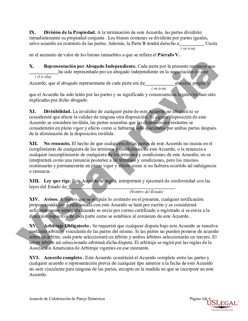 Preview Acuerdo de Convivencia para Parejas Casadas