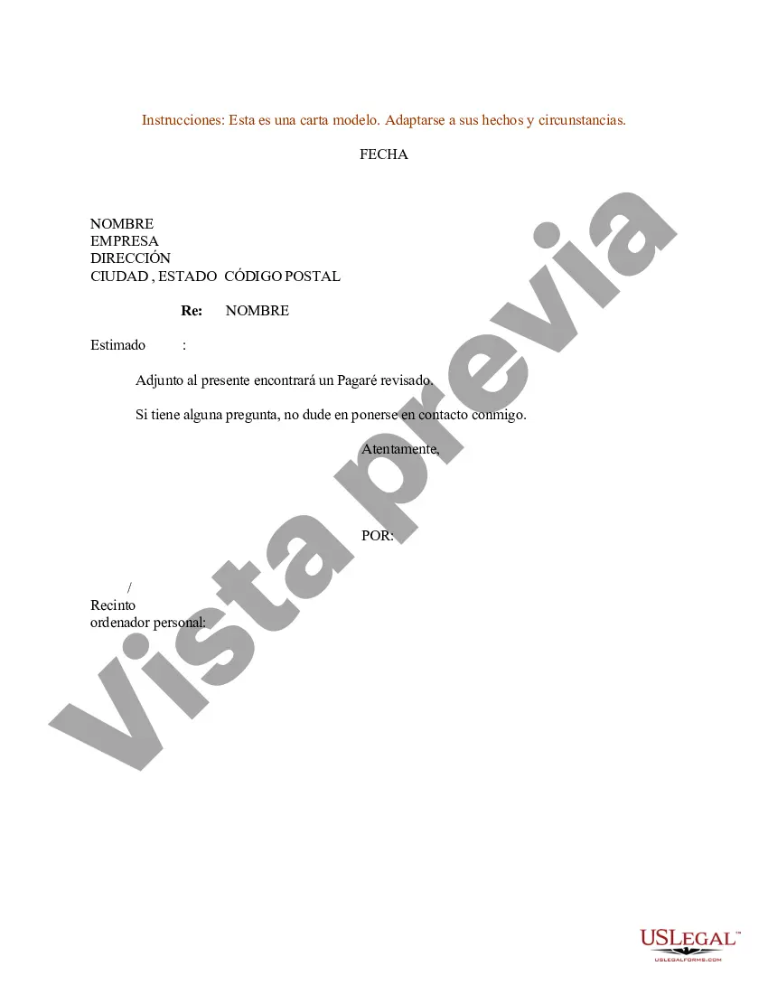 Preview Modelo de carta para pagaré revisado