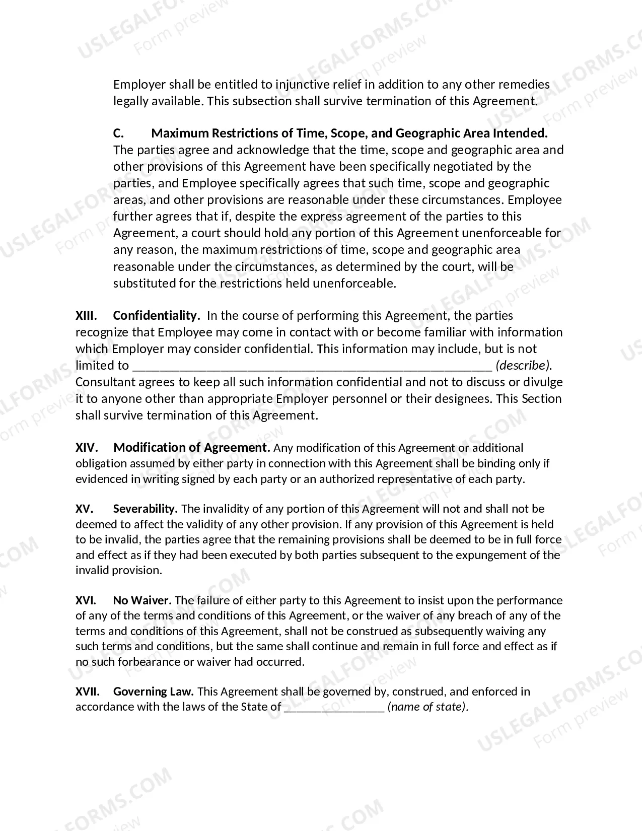 Preview Employment Agreement with Staff Accountant