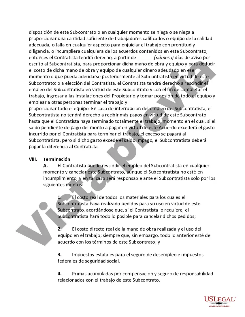 Preview Acuerdo con subcontratista para realizar servicios de control de plagas