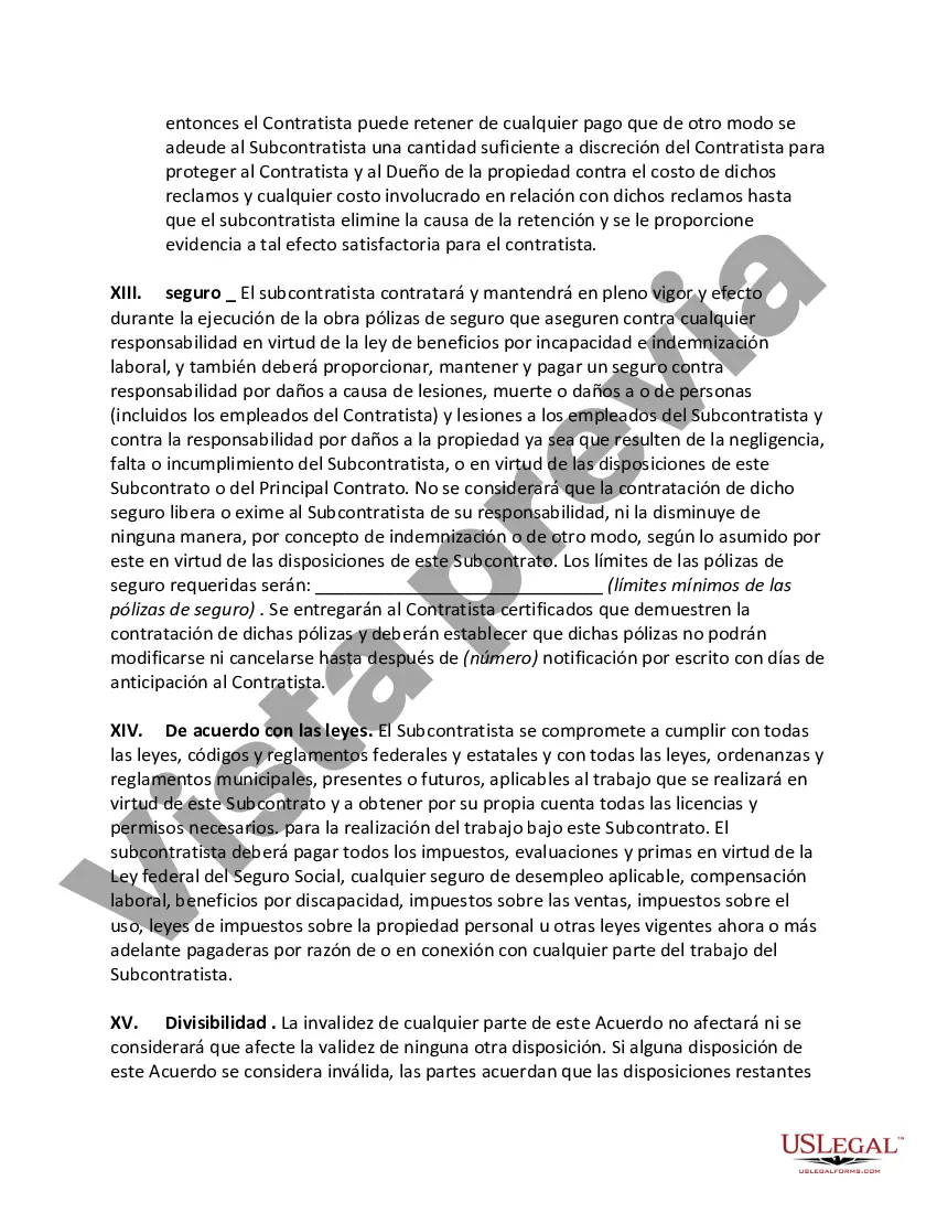 Preview Acuerdo con subcontratista para realizar servicios de control de plagas