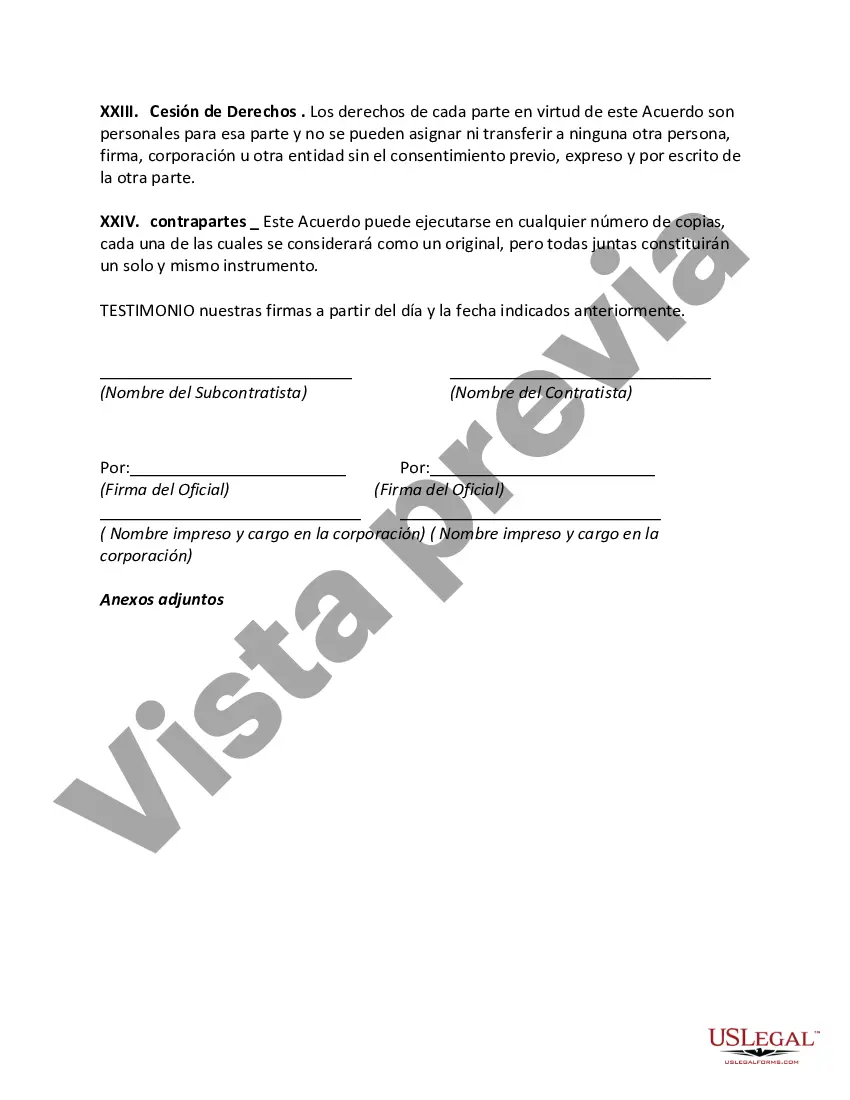 Preview Acuerdo con subcontratista para realizar servicios de control de plagas