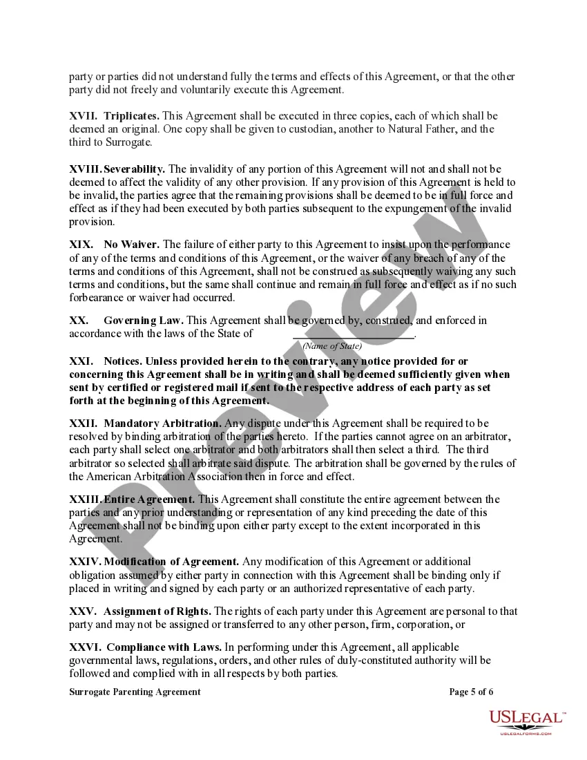 Get Surrogate Parenting Agreement Preview Surrogate Parenting Agreement