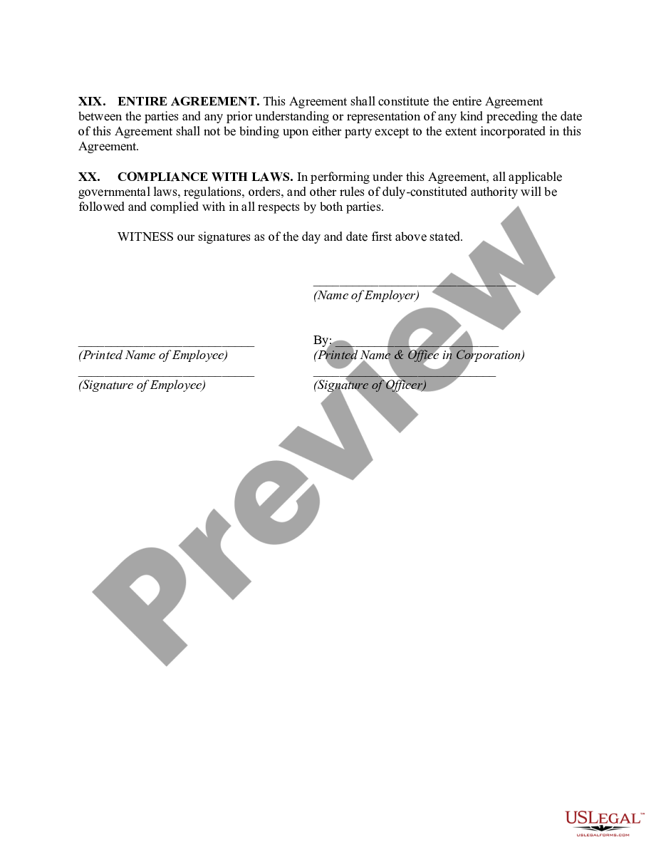 page 4 Employment Agreement with Digital Account Manager preview