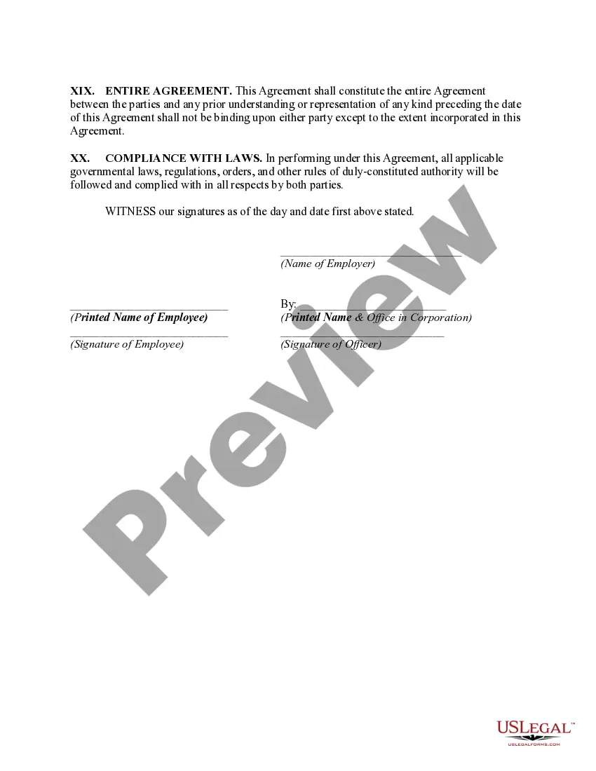 Preview Employment Agreement with Digital Account Manager