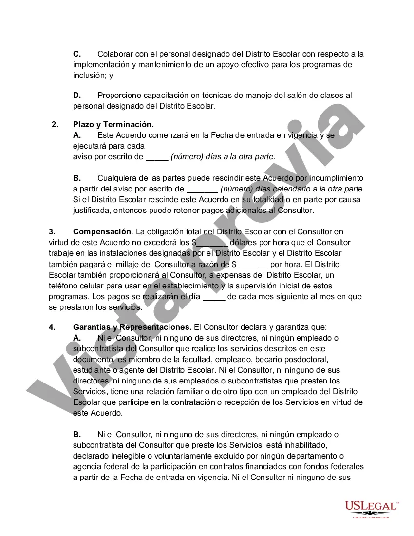 Get Acuerdo con Consultor para Implementar Evaluación de Comportamiento Funcional y Plan de Intervención de Comportamiento Preview Acuerdo con Consultor para Implementar Evaluación de Comportamiento Funcional y Plan de Intervención de Comportamiento
