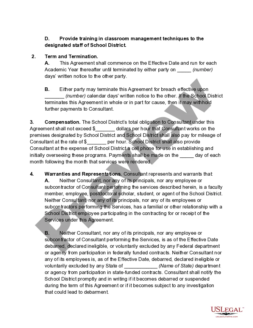 Get Agreement with Consultant to Implement Functional Behavior Assessment and Behavior Intervention Plan Preview Agreement with Consultant to Implement Functional Behavior Assessment and Behavior Intervention Plan