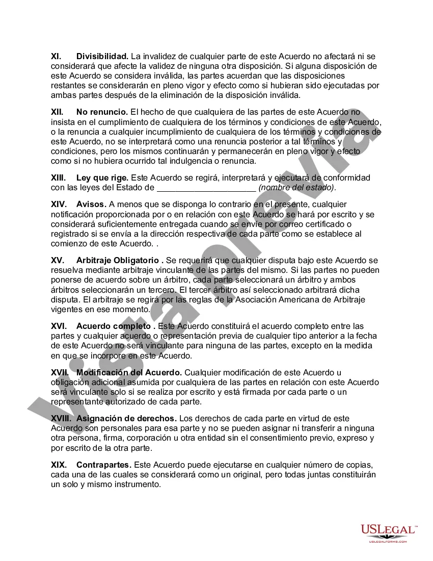 Preview Acuerdo de agencia de ventas exclusiva