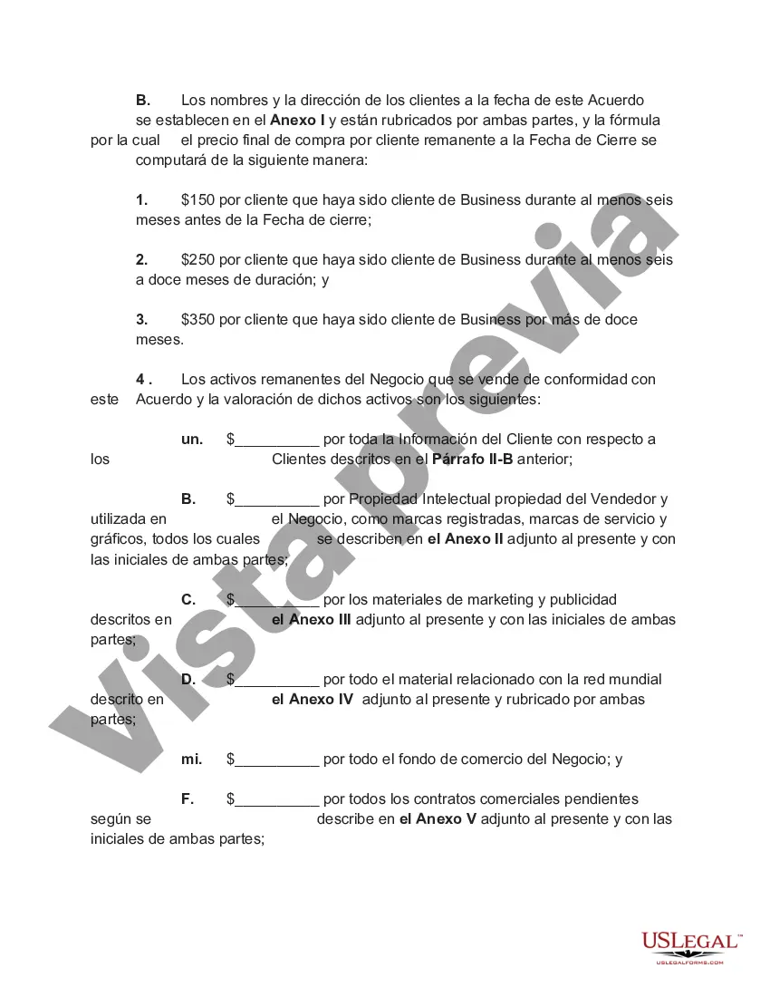 Preview Acuerdo de Venta de Negocio por Propiedad Unipersonal a Sociedad de Responsabilidad Limitada