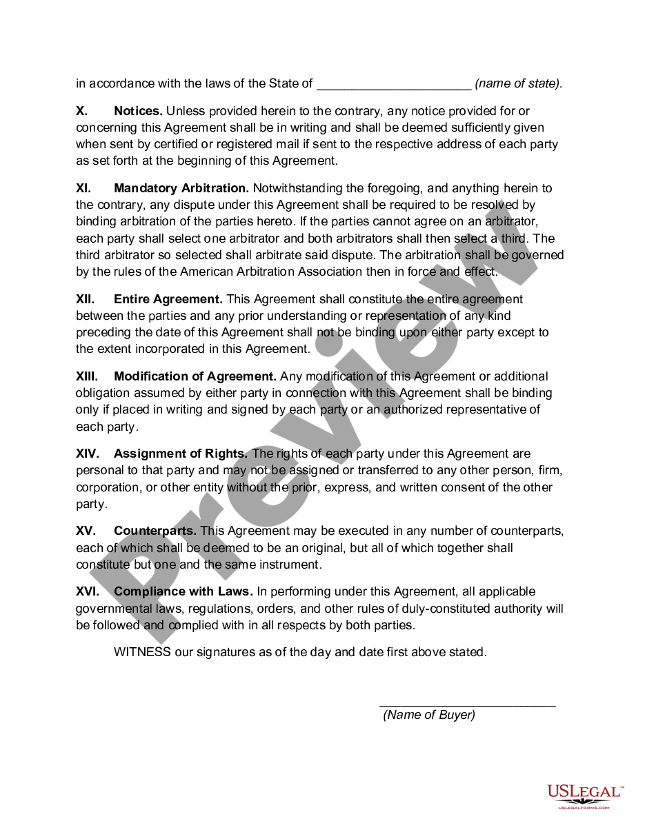 page 3 Agreement for Sale of Business by Sole Proprietorship to Limited Liability Company preview