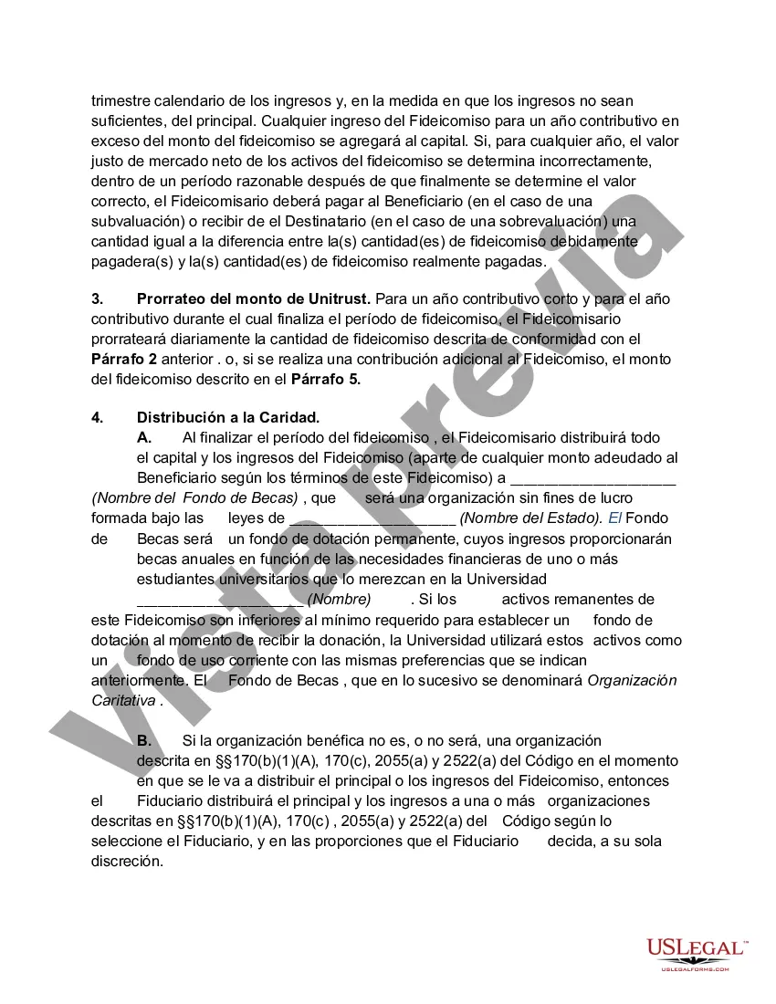 Preview Resto caritativo Unitrust