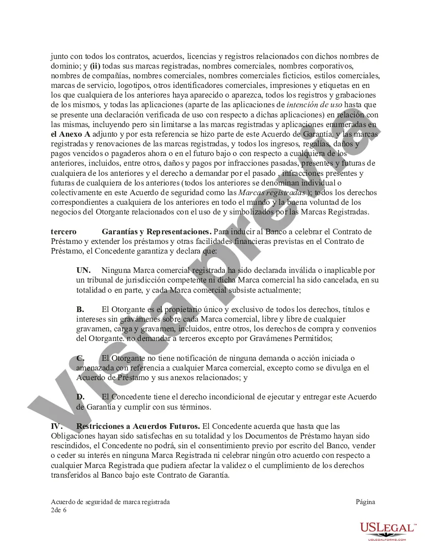 Preview Acuerdo de seguridad de marca registrada