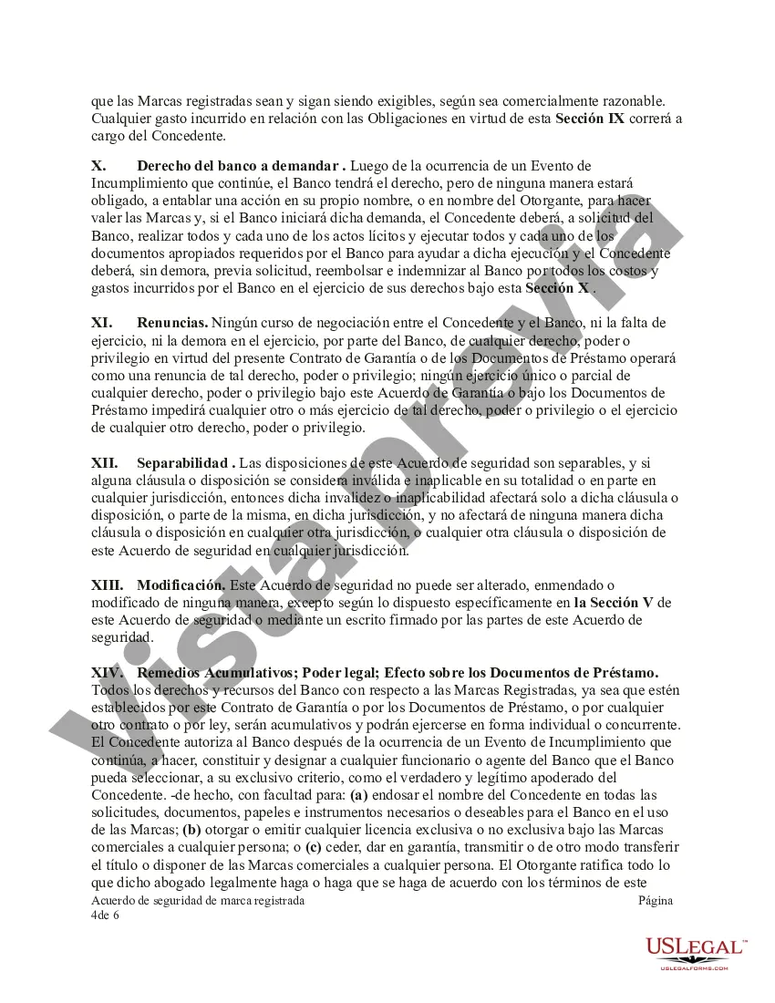 Preview Acuerdo de seguridad de marca registrada